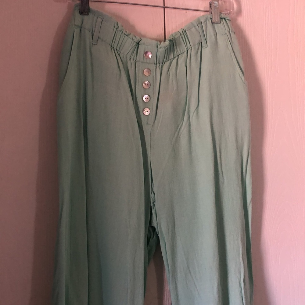 Woman’s Spring Linen Mint Green Ruby Rd. Rayon Bl… - image 2